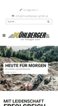 Mobile Screenshot of muehlberger-gmbh.at